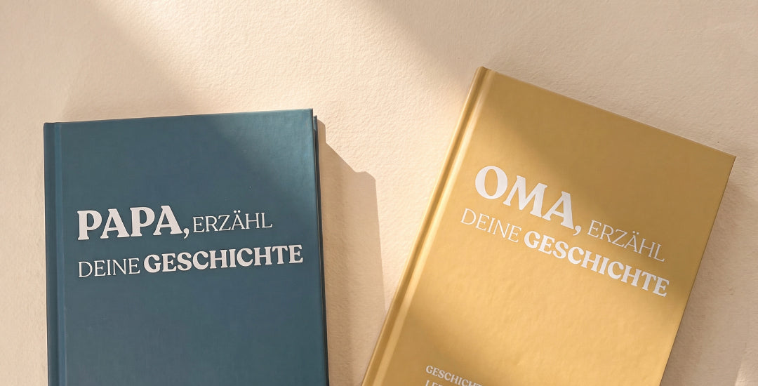 Die Erinnerungsbücher Papa und Oma, erzähl deine Geschichte von LebensBand.de